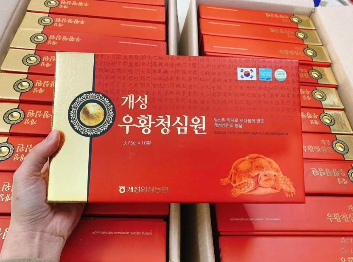An Cung Ngưu Hoàng Daehan Hàn Quốc Phòng Ngừa Cao Huyết Áp, Đột Quỵ Hộp 10 Viên - Ảnh 3