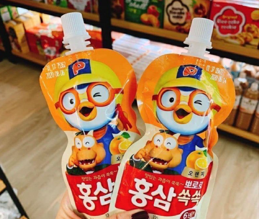 Nước Hồng Sâm Trái Cây Paldo Pororo Vị Việt Quất Nhập Khẩu Hàn Quốc hộp 10 gói 100ml - Ảnh 7